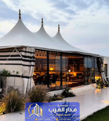 تنفيذ خيام واجهه زجاج في الرياض | بيوت شعر مودرن 0551033861